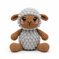 Amigurumi Crochet Bobble Stitch Lamb Pattern PDF– Cute Amigurumi Sheep Plush Toy, Textured Farm Animal, Beginner Friendly Digital Download