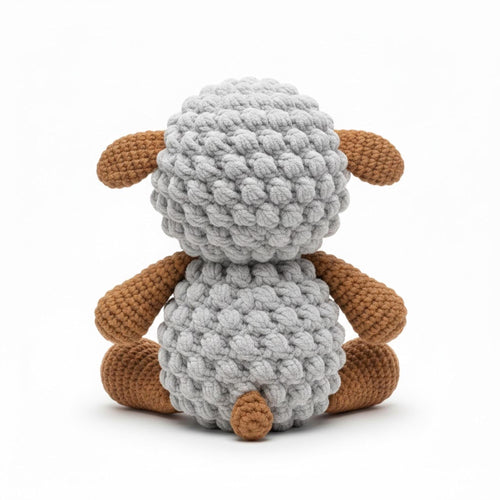 Amigurumi Crochet Bobble Stitch Lamb Pattern PDF– Cute Amigurumi Sheep Plush Toy, Textured Farm Animal, Beginner Friendly Digital Download