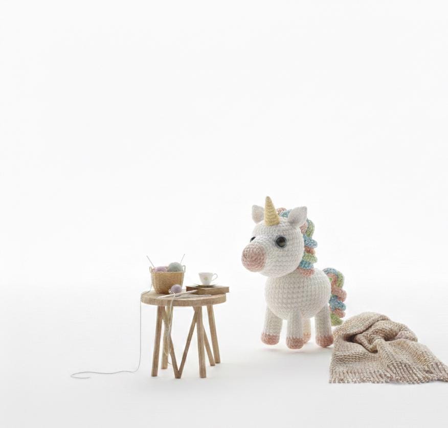 Beginner Crochet Unicorn Pattern – Instant PDF – Easy Unicorn Amigurumi Tutorial – Crochet Toy DIY