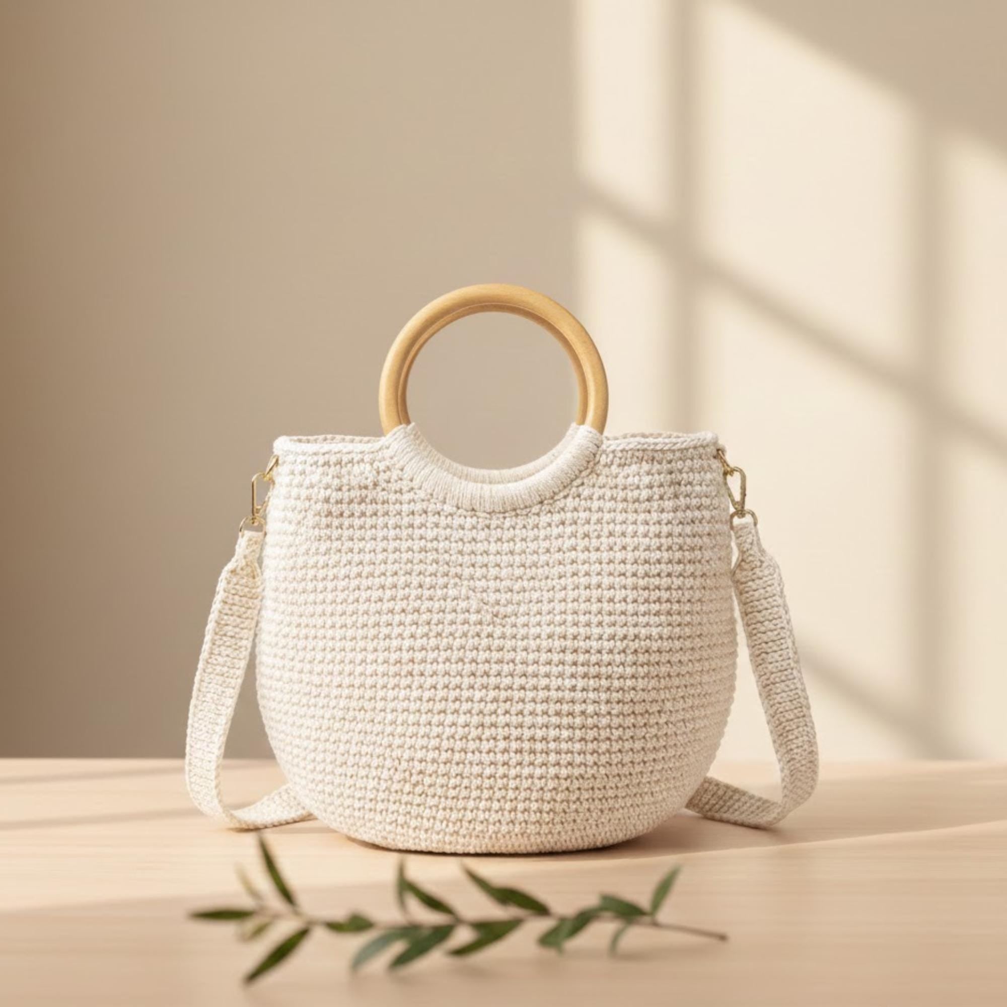Crochet Boho Bag Pattern PDF - Macrame Style Knot Bag - Instant Download - Summer Market Tote - Beginner Friendly Digital Pattern