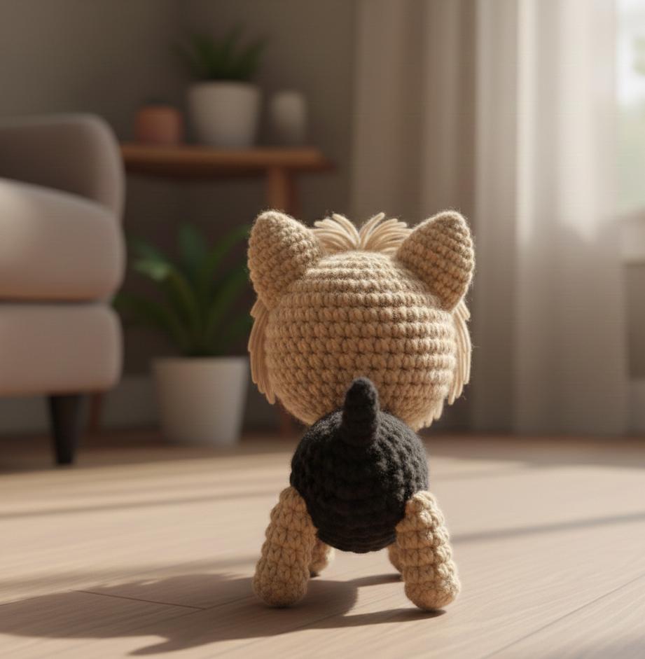 Amigurumi Crochet Yorkie Pattern PDF | Amigurumi Yorkshire Terrier Tutorial | DIY Stuffed Animal | Digital Download