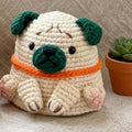 4-in-1 Puppy Dog Crochet Amigurumi Set PDF Pattern Bundle - Mini Kawaii Sitting Dog - Beginner Friendly Plush Toy - Digital Pattern