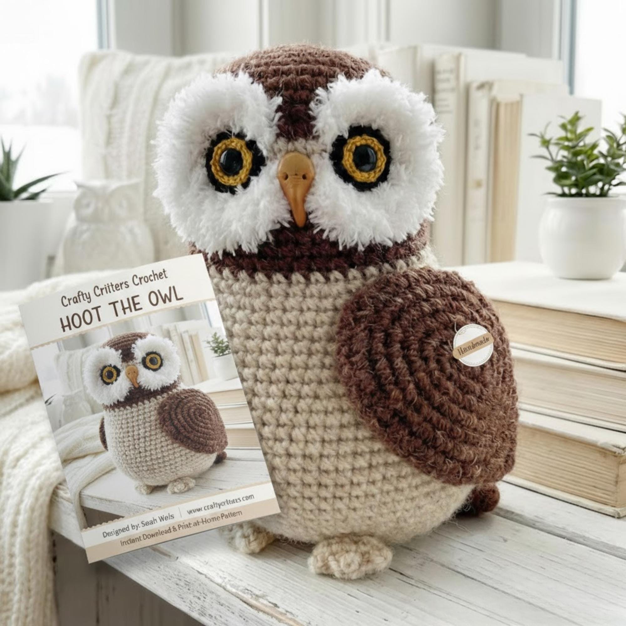 Amigurumi Crochet Owl Pattern | Plush Woodland Toy (PDF Digital Download)