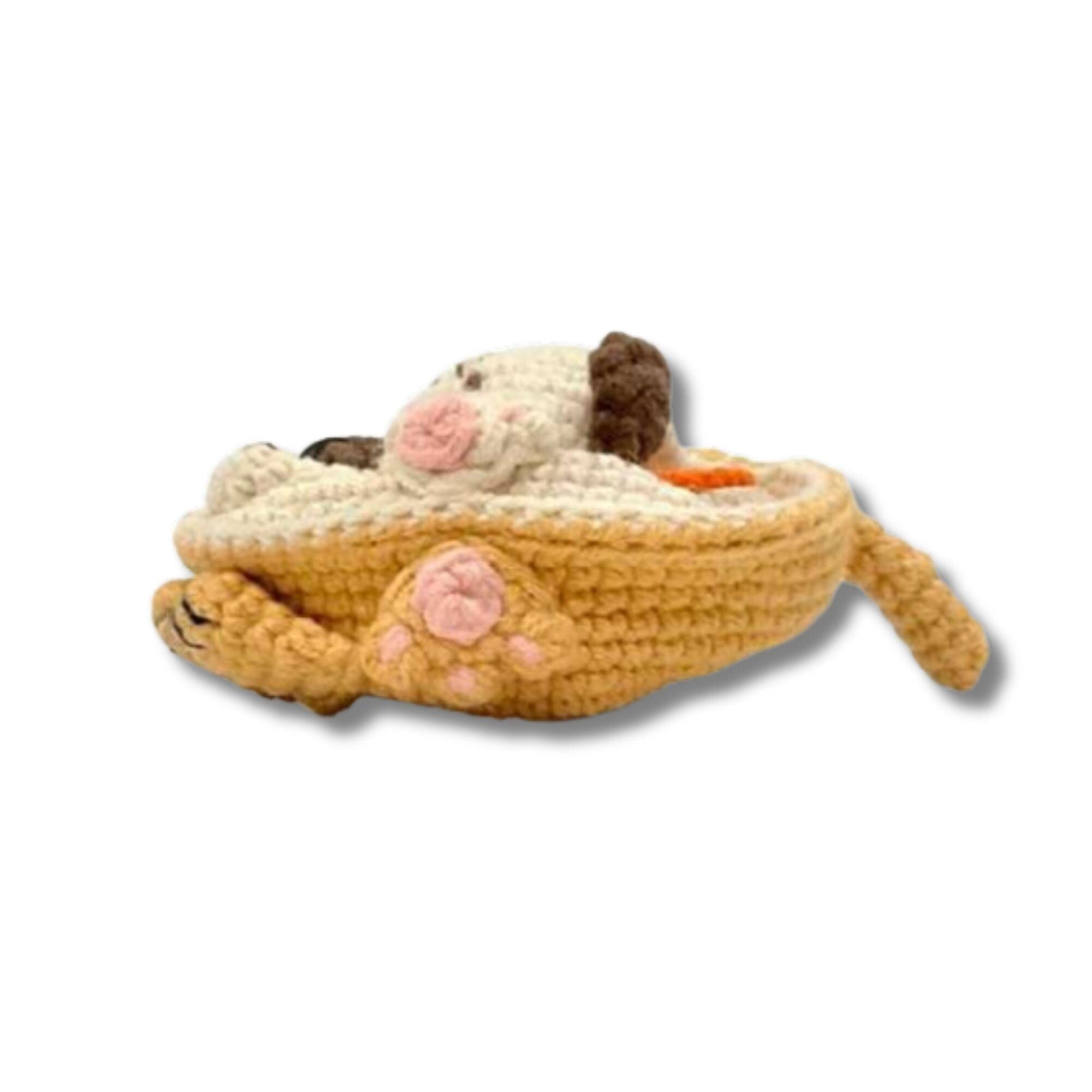 4-in-1 Puppy Dog Crochet Amigurumi Set PDF Pattern Bundle - Mini Kawaii Sitting Dog - Beginner Friendly Plush Toy - Digital Pattern
