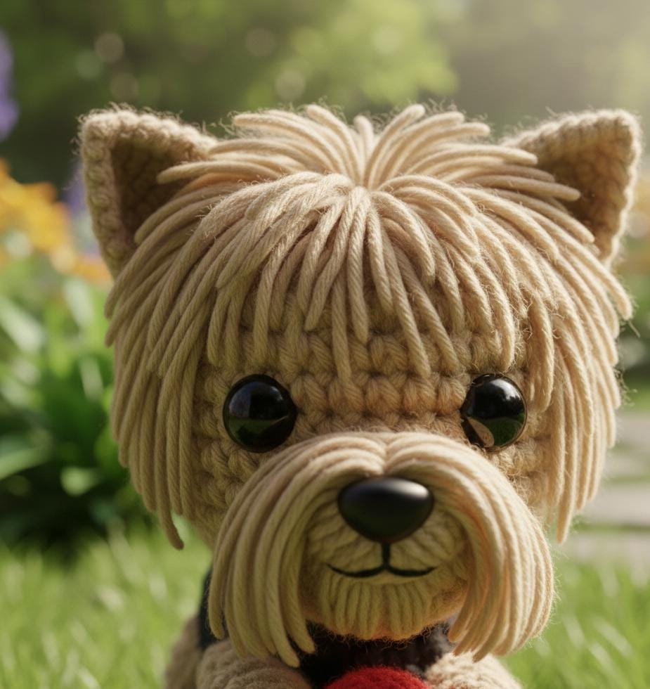 Amigurumi Crochet Yorkie Pattern PDF | Amigurumi Yorkshire Terrier Tutorial | DIY Stuffed Animal | Digital Download