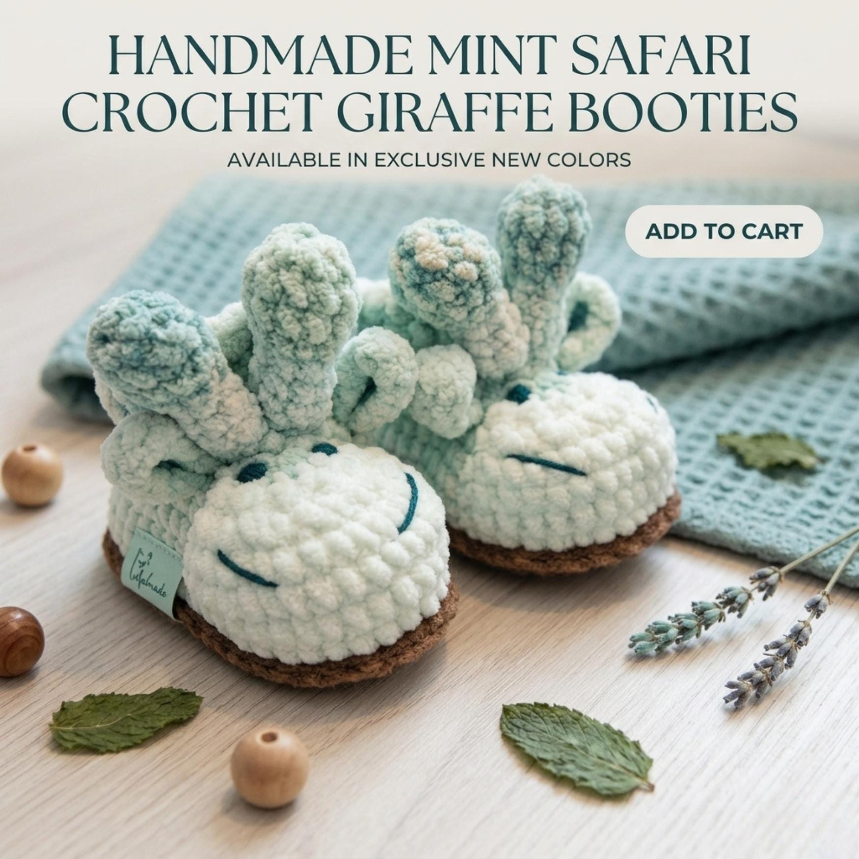 Baby Animal Booties Crochet Pattern – Easy Beginner Slippers (PDF Pattern)
